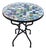 27” Colorful Handcrafted Moroccan Mosaic Table / Patchwork Style For Sale