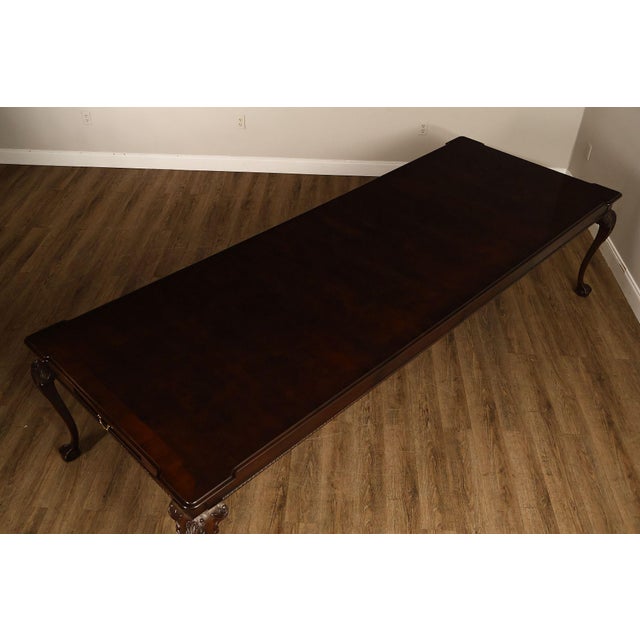 Wood Henredon Rittenhouse Square Collection Chippendale Style Mahogany Expandable Dining Table For Sale - Image 7 of 18