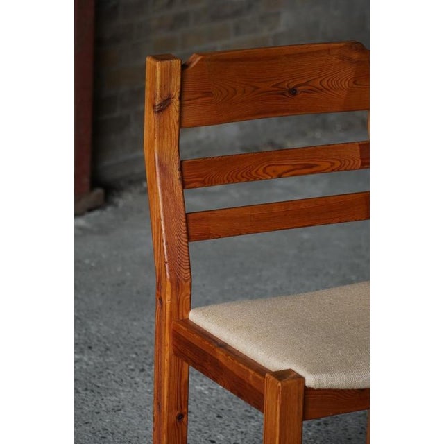 Danish Modern Brutalist Chairs in Pine by Hans Jørgen Frydendal, 1970s, Set of 6 For Sale - Image 16 of 18