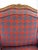 Blue Vintage French Country Bergère Chairs in Red and Blue Houndstooth, a Pair For Sale - Image 8 of 11