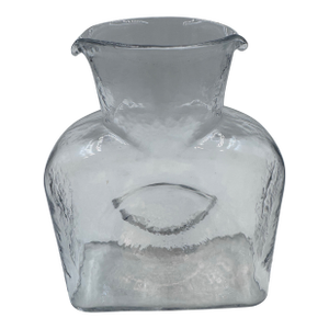 Vintage Blenko No. 384 Hand-Blown Clear Glass Water Bottle Decanter