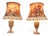 Vintage White Marble Lamps, 1930, Set of 2 For Sale