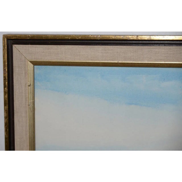 Jack Hambleton (1916-1988) Snowy Industrial Landscape Watercolor C.1970 For Sale - Image 4 of 10