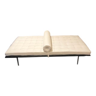 Mid Century Leather Day Bed For Sale