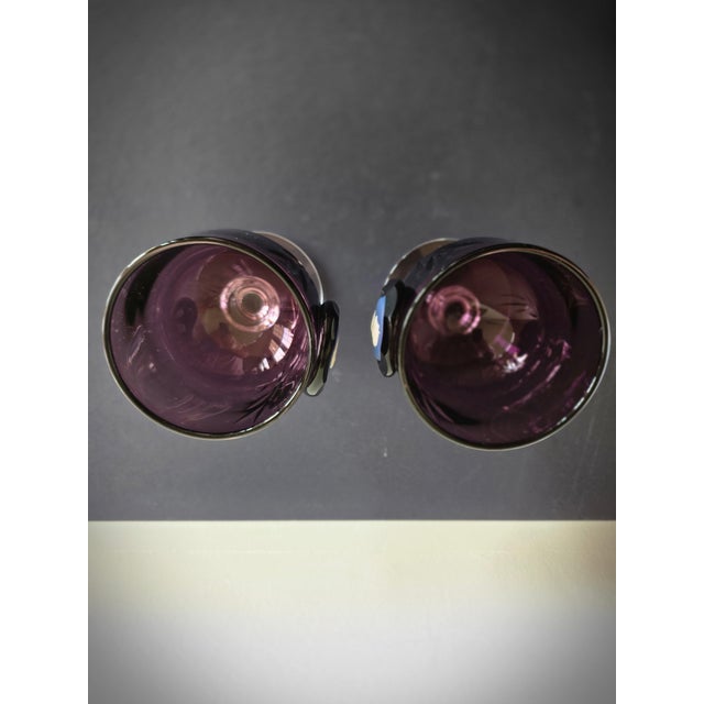 Queen's Silver Jubilee Wedgwood Goblets For Sale - Image 4 of 11