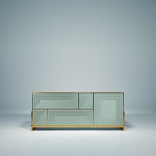 Glass Venezia Sideboard by Malabar For Sale - Image 7 of 13