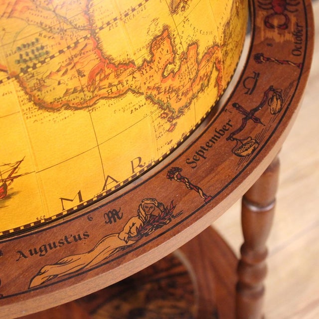 Vintage Italian Globe Bar Cabinet, 1980 For Sale - Image 9 of 13