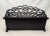 Wood Boho Chic Black Painted Rattan Magazine Rack For Sale - Image 7 of 12