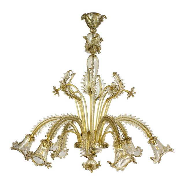 Murano Chandelier attributed to Barovier & Toso, 1960s For Sale - Image 14 of 14
