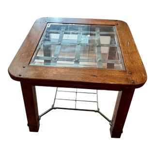 1990s Attributed Thomasville Arts & Crafts Influence End Table For Sale