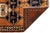 Turkish Mid-20th Century Vintage Turkish Oushak Runner Rug With Geometric Medallions in Burnt Orange and Indigo Blue For Sale - Image 3 of 9