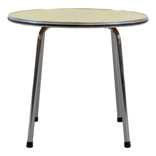 Vintage Bauhaus Steel Tube Side Table, 1940s For Sale