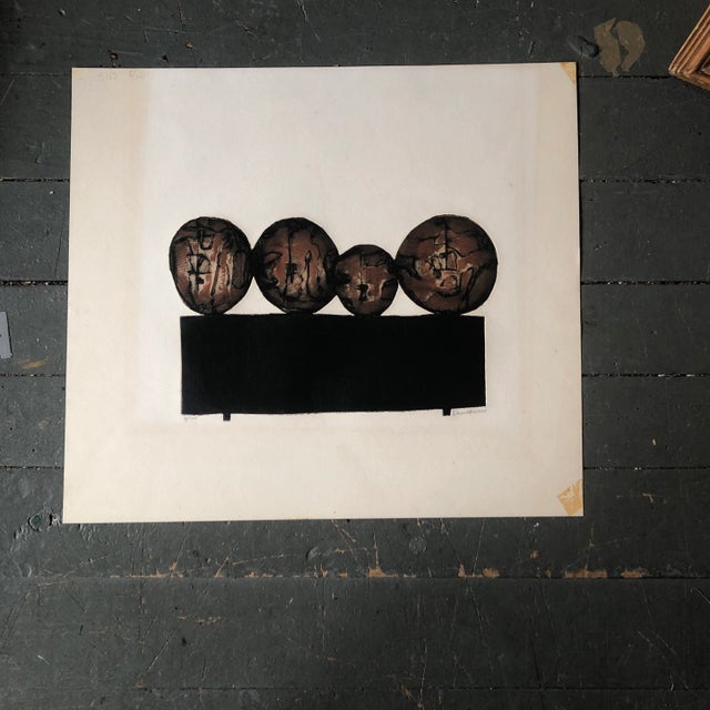 1960’s Original J. Demarais Abstract 1969 Lithograph Signed For Sale In Philadelphia - Image 6 of 6