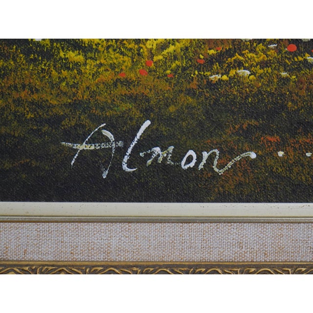 Oil on Canvas Mountain Scene - Artist Signed For Sale - Image 13 of 14