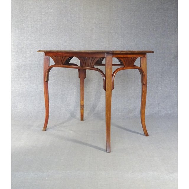 1910s No. 8122 Table with Oak Top By Michael Thonet for Gebrüder Thonet, 1910 For Sale - Image 5 of 11