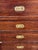 Wood Mahogany Campaign Secretaire Chest of Drawers. Mahogany Campaign Secretaire Chest of Drawers. For Sale - Image 7 of 17