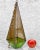 Vintage Arts & Crafts Slag Glass Triangular Hanging Terrarium, c. 20th Century - Pairs Nicely with Many Eclectic Interior...