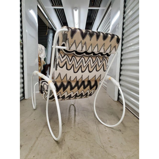 Metal MCM - Walter Lamb Style Outdoor Steel Lounge Chair For Sale - Image 7 of 11