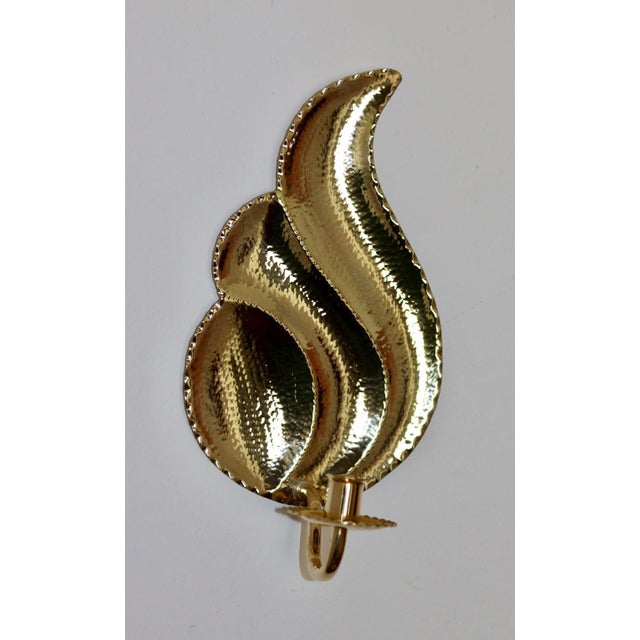 Mid-Century Modern Swedish Brass Sconces by L. Andersson Fågelmara, Set of 2 For Sale - Image 9 of 11
