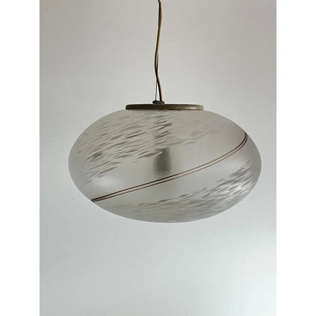 Murano Glass Suspension Lamp Model Giove, Italy, 1970s For Sale - Image 10 of 12