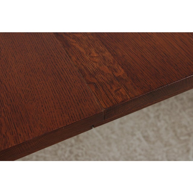 Stickley Mission Oak Inlaid Harvey Ellis Dining Table For Sale - Image 11 of 16