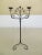 Hand Crafted Wrought Iron Tall Candlestick For Sale - Image 11 of 11