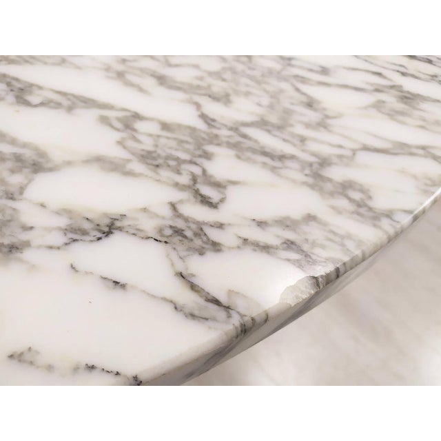 Vintage Carrara Marble Tulip Table, 1970s For Sale - Image 11 of 18
