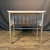 Antique French Wrought Iron Console Table With Marble Top | Balcony Railing Console For Sale - Image 9 of 11
