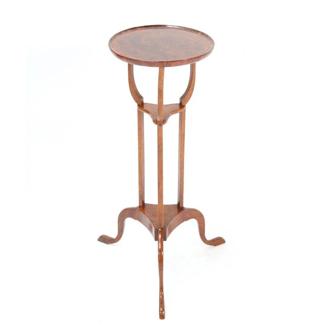 English Burl & Walnut Tripod Table, 19th Century For Sale - Image 3 of 9