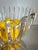 Large vintage ribbed glass centerpiece bowl in heavy clear molded glass with a dramatic undulating rim and sculptural...