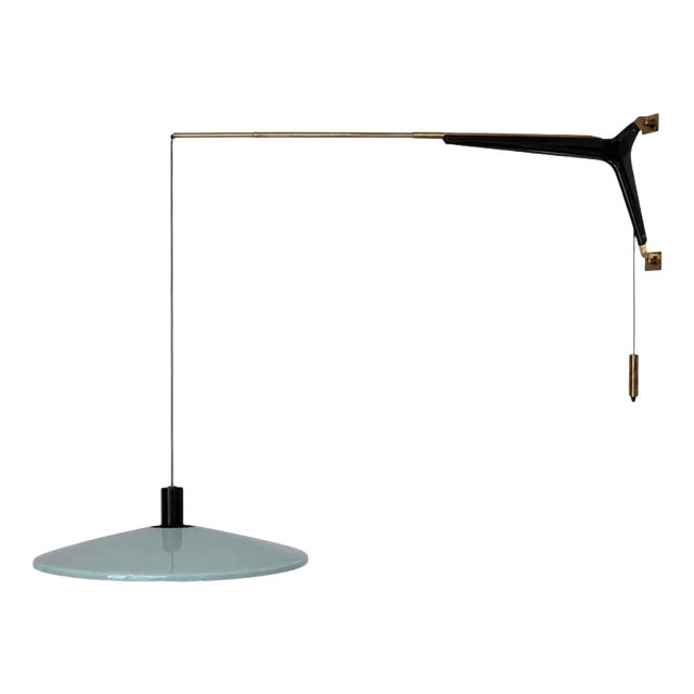 Adjustable Wall Lamp with Metal and Brass from Stilnovo, Italy, 1950 For Sale