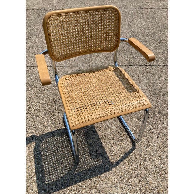Mid-Century Modern 1960s Vintage Breuer S64 Style Arm Chairs - A Pair For Sale - Image 3 of 12