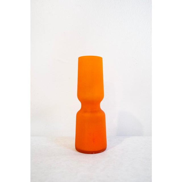 Italian Orange Murano Glass Vase by Carlo Moretti, 1960s For Sale - Image 6 of 6