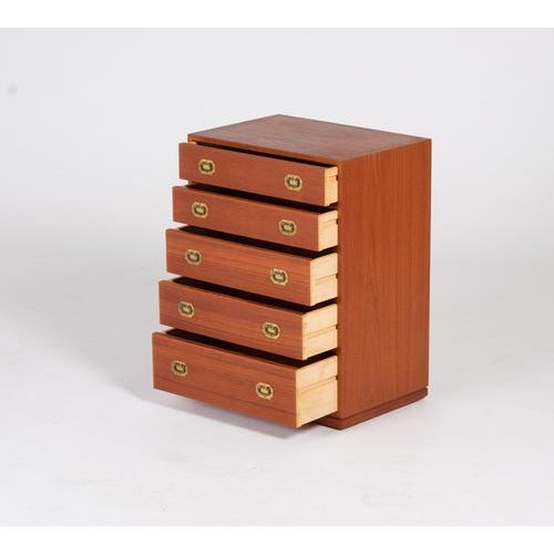 1960s Mid-Century Modern Danish Chest of Drawers in Teak by Henning Korch, 1960s For Sale - Image 5 of 11