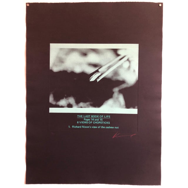 Printmaking Materials Les Levine, Large Conceptual "Last Book of Life" Photo Etching 1970s Pop Art For Sale - Image 7 of 7
