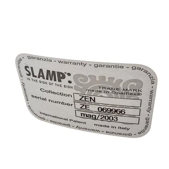 1980s Zen Lamp by Samuel Parker for Slamp, Italy, 2003 For Sale - Image 5 of 6