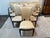 Design Plus Gallery presents a Set of Ten Illusion Leather Dining Chairs from Nancy Corzine. The chairs a creamy taupe...