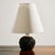 Danish ceramic table lamp with organic shapes and a glossy glaze from the 1970s, designed by Bodil Marie Nielsen. In nice...