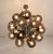 Brown 21st Century Nova Polished Nickel Smoky Murano Sputnik Chandelier by Fabio LTD For Sale - Image 8 of 8
