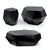 Three Rocks High Side Table in Black Glass from Insidherland, in New conditions. Designed from 2000 Labeled by Maker