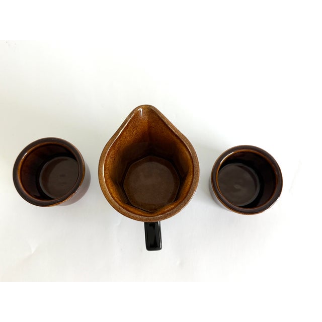 English Studio Pottery Pitcher and Bowls - Set of 3 For Sale - Image 4 of 6