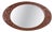 Oval Mirror with Carved Frame, 1890s For Sale