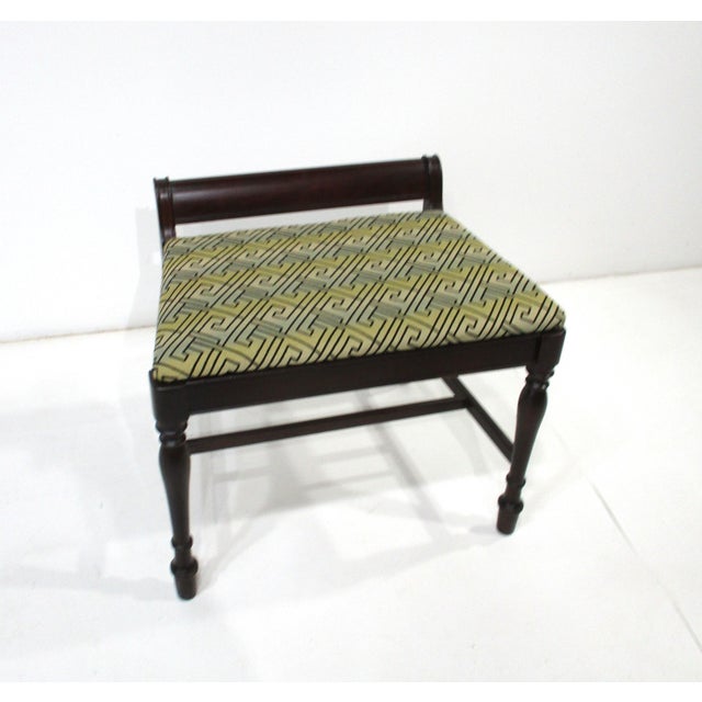 Art Deco Mahogany Vanity With Stool in the Style of Desky For Sale - Image 13 of 14