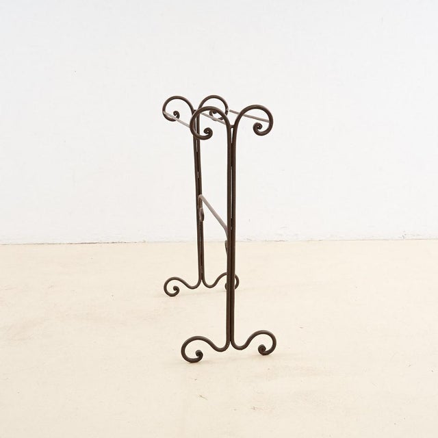 Wrought Iron Towel Holder For Sale - Image 3 of 4