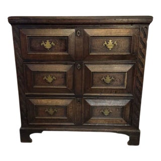 18th Century Oak Jacobean Chest of Drawers, 1680s For Sale