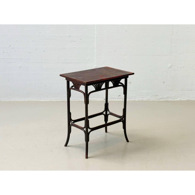 An elegant console/serving table by thonet, vienna, dating from the 1910s and belonging to model 221/9174, a fine example...