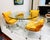 1970s Charles Hollis Jones 1970s Style Lucite Game or Breakfast Table and 4 Chairs in Yellow Upholstery For Sale - Image 5 of 11