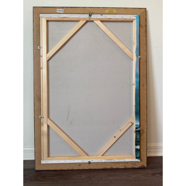 Paint Original Oil Painting Tall Ship at Sea Framed Maritime Seascape For Sale - Image 7 of 9