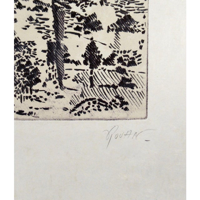 Paper Francois Rouan Manor Arena C. 1980 Original Print For Sale - Image 7 of 7