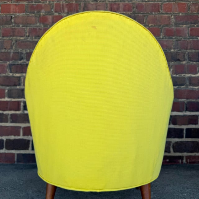 Wood Pair of Paul McCobb Symmetric Group Mid-Century Yellow Round Back Chairs For Sale - Image 7 of 12